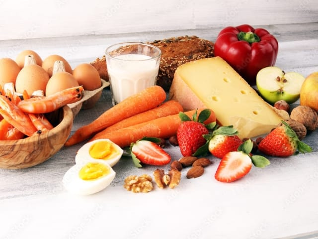 野菜や果物などの食材の写真